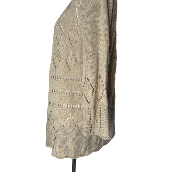 Flying Tomato Tan Sweater Open Cardigan - Picture 2 of 4